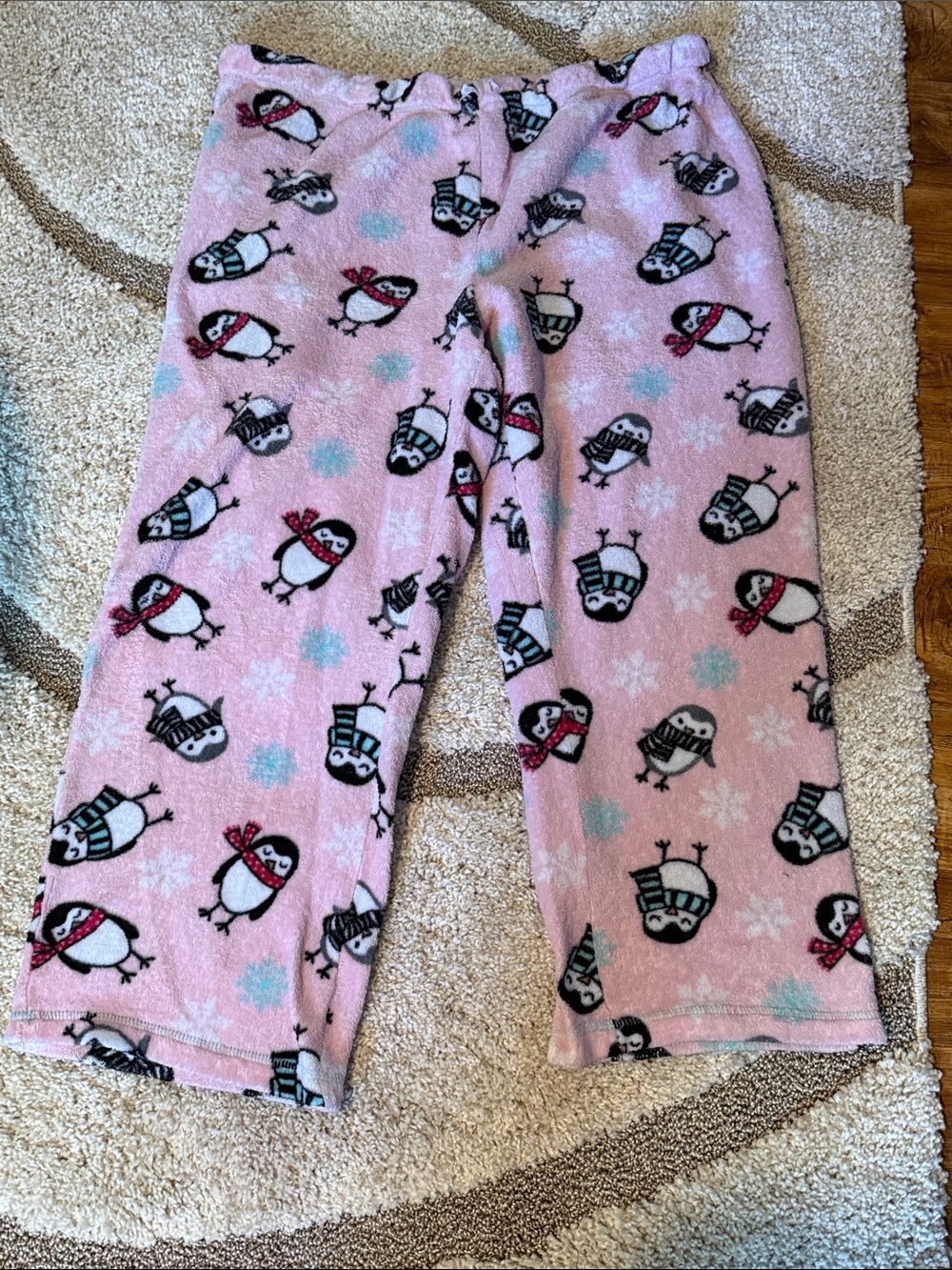 Secret Treasures Pink Penguin Fleece Pajama Pants